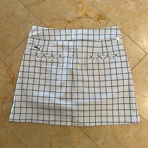 Size 2 Puma golf skirt - black white plaid - never worn!